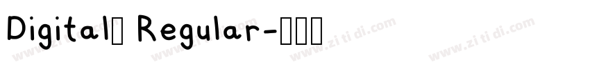 Digital2 Regular字体转换